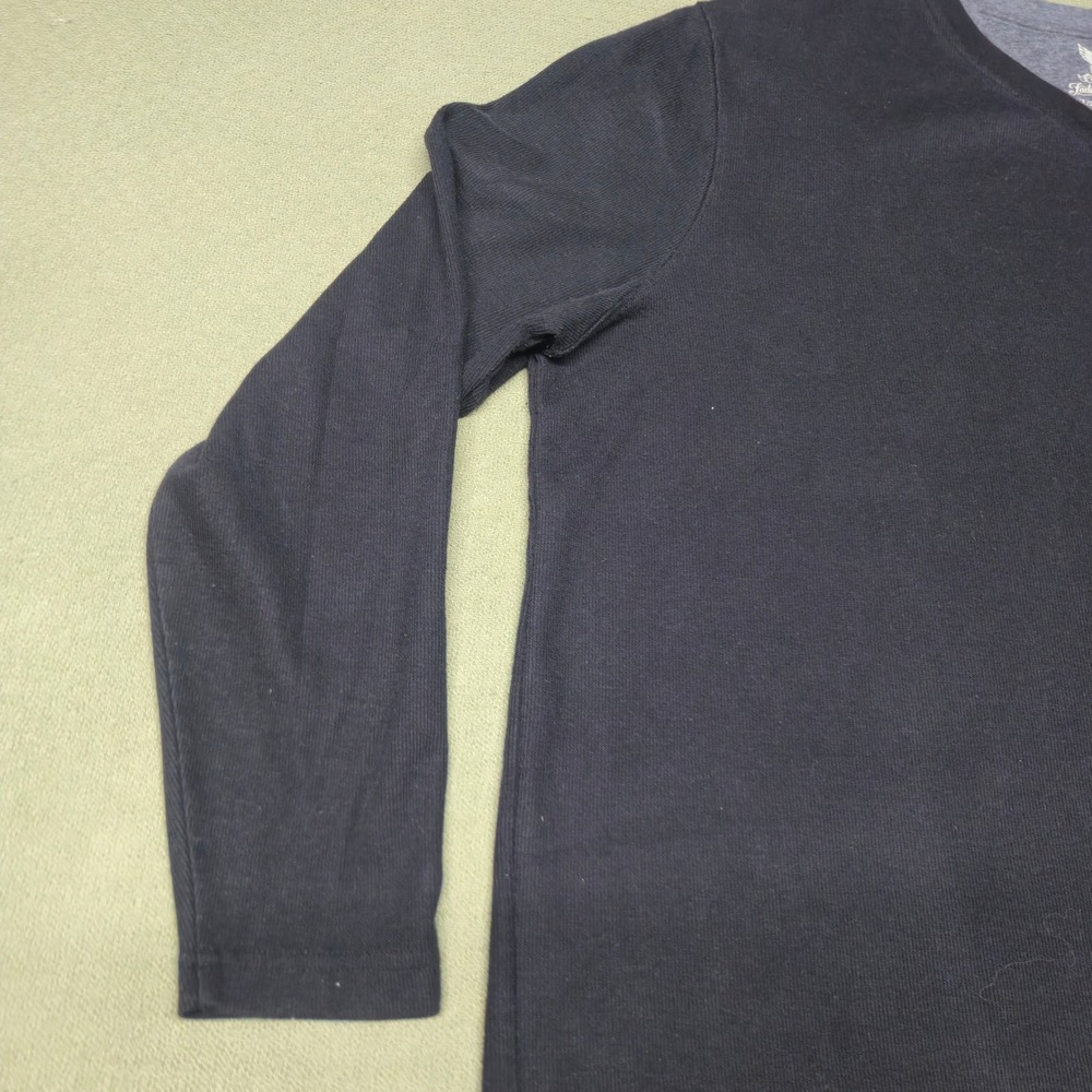 Faded Glory Mens 2XL Black Thermal V-Neck Long Sleeve Shirt FM46Y056B001 - Picture 4 of 16